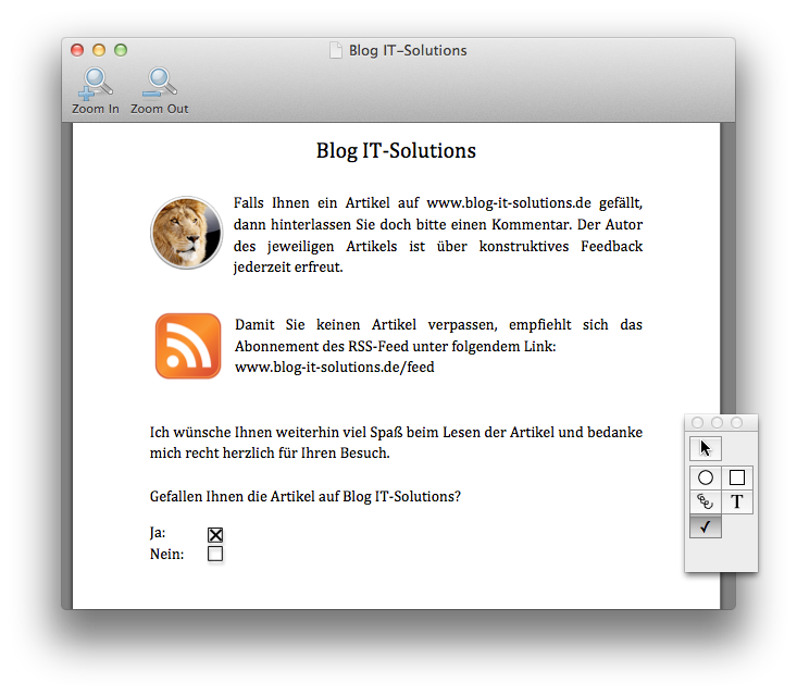 Mac OS - PDF Dateien bearbeiten - FormulatePro