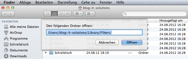 Mac OS - PDF Dateien verkleinern - Gehe zu