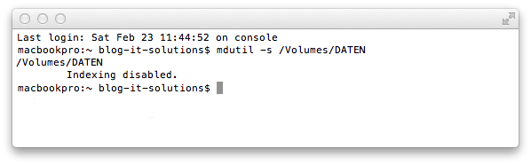 Mac OS - Dateien nach Inhalt durchsuchen - mdutil