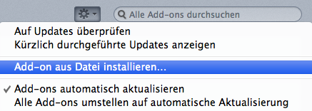 Mac OS - E-Mail Verschlüsselung in Thunderbird - Add-On installieren