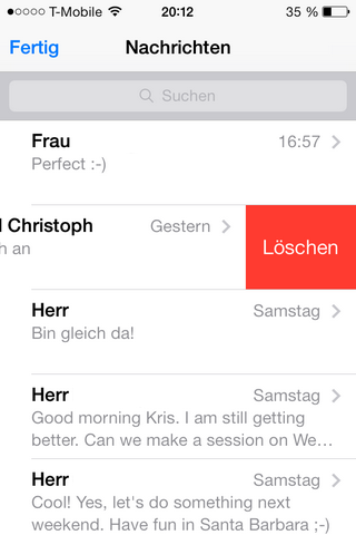 iPhone - SMS löschen unter iOS 7 - Alle Nachrichten löschen