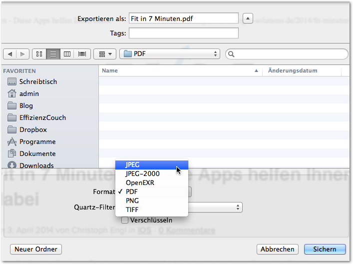 PDF in JPG umwandeln - Mac OS » Blog IT-Solutions