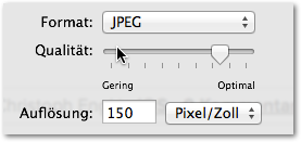 PDF in JPG umwandeln - Mac OS - JPEG