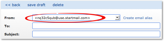 StartMail im Test - Verschlüsselte E-Mails - Beispielalias
