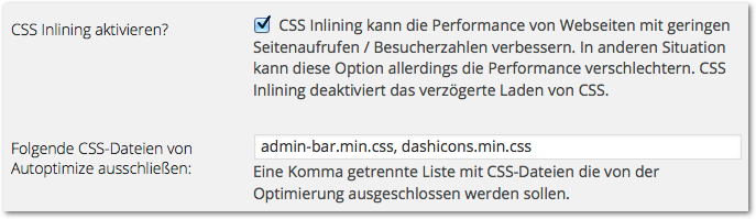 Inline vs. External JavaScript / CSS - Autoptimize CSS Inlining