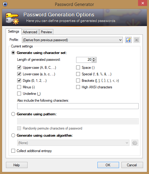 KeePass - Passwort Safe für Windows - Passwort generieren