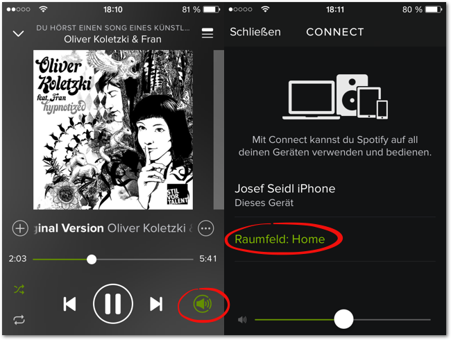 Teufel Raumfeld Spotify - Spotify Connect