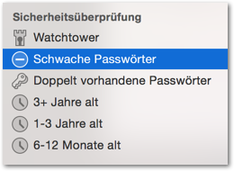 Mac OS - Passwort Manager - 1Password Security Audit