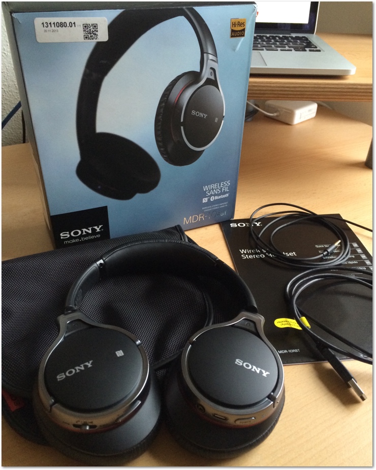 Sony MDR-10RBT Over-Ear Kopfhörer im Test - Lieferumfang