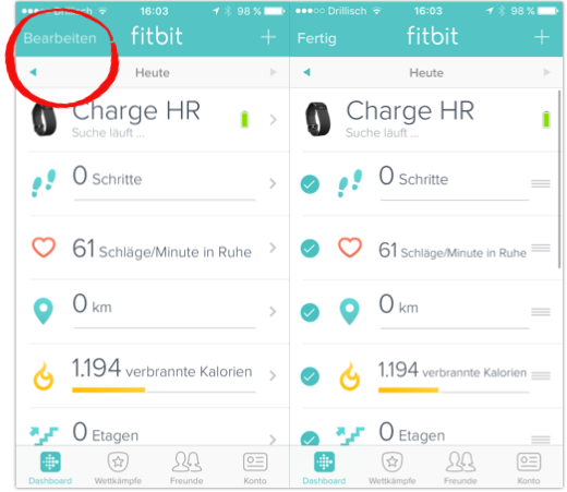 Fitbit Charge HR Test - App