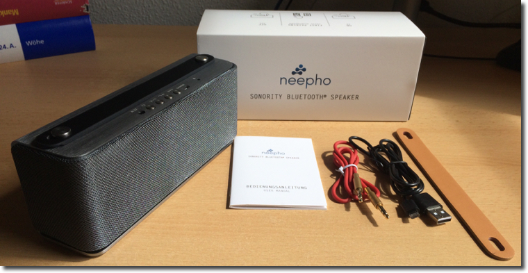 Der Neepho Sonority im Test - Bluetooth Speaker - Lieferumfang
